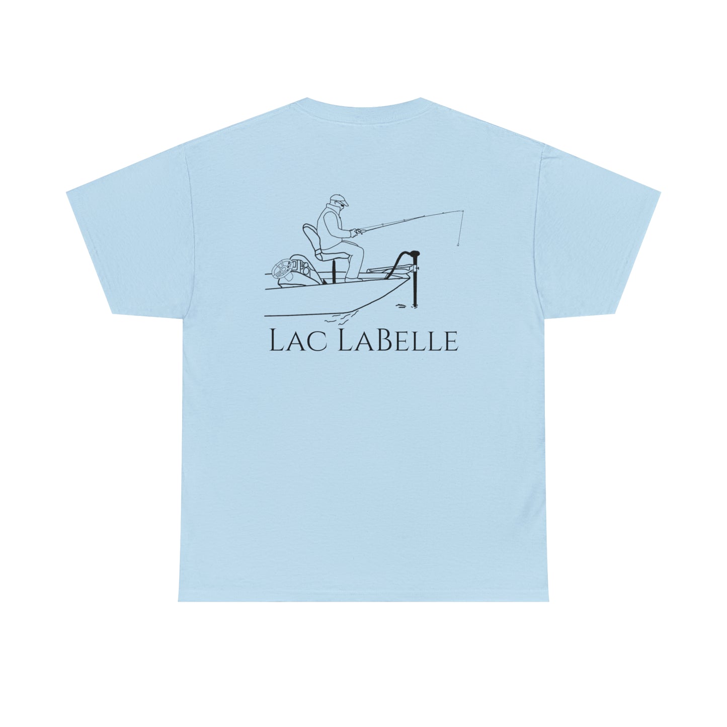 Trolling Motor Fishing - Lac LaBelle Unisex Heavy Tee Shirt