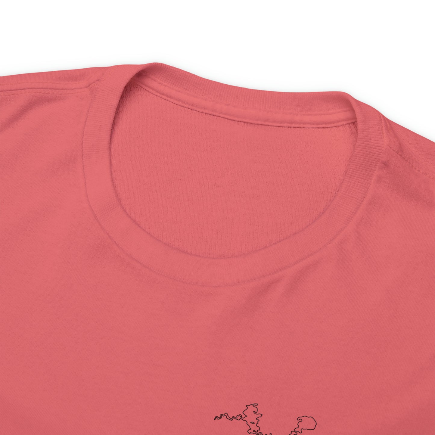 Manitowish Waters Fishing Off Dock - Unisex Heavyweight Short Sleeve Tee