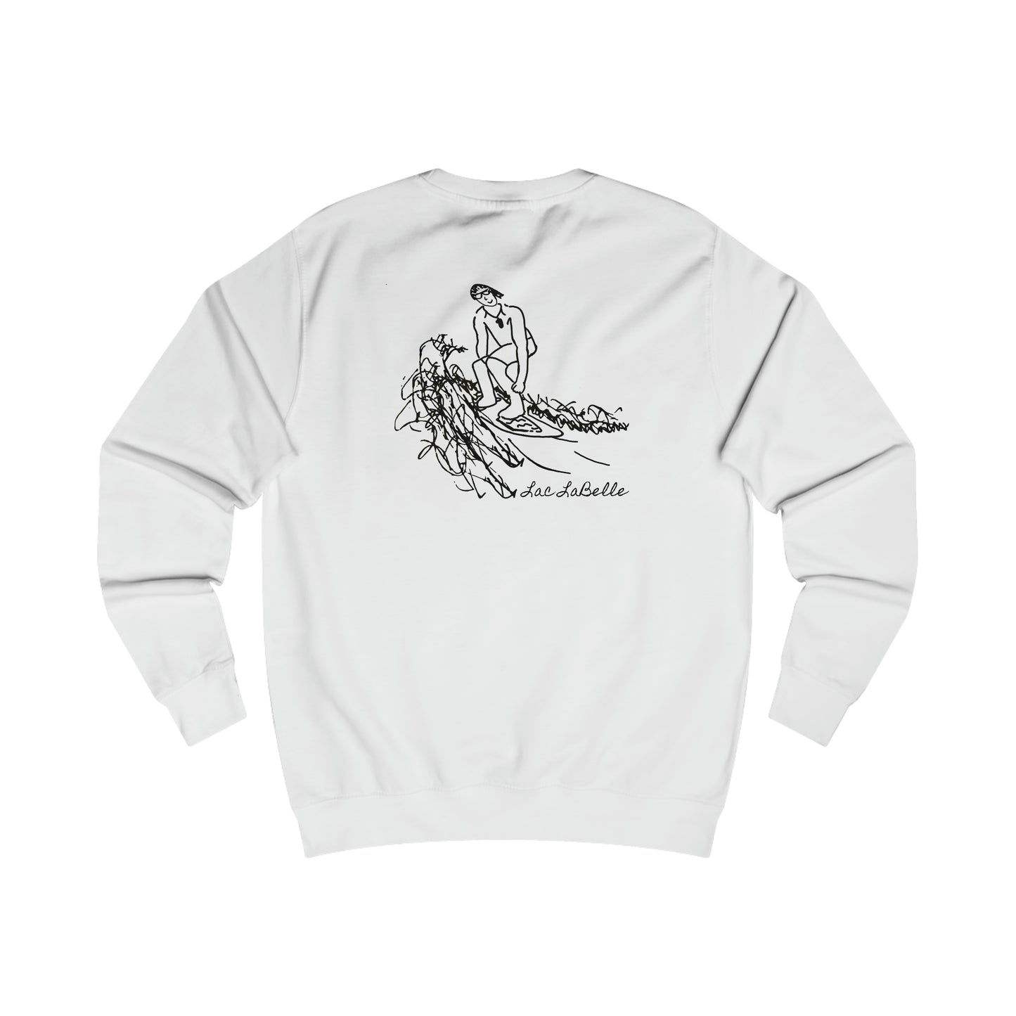 Surf Sketch, Lac LaBelle Men's Crewneck