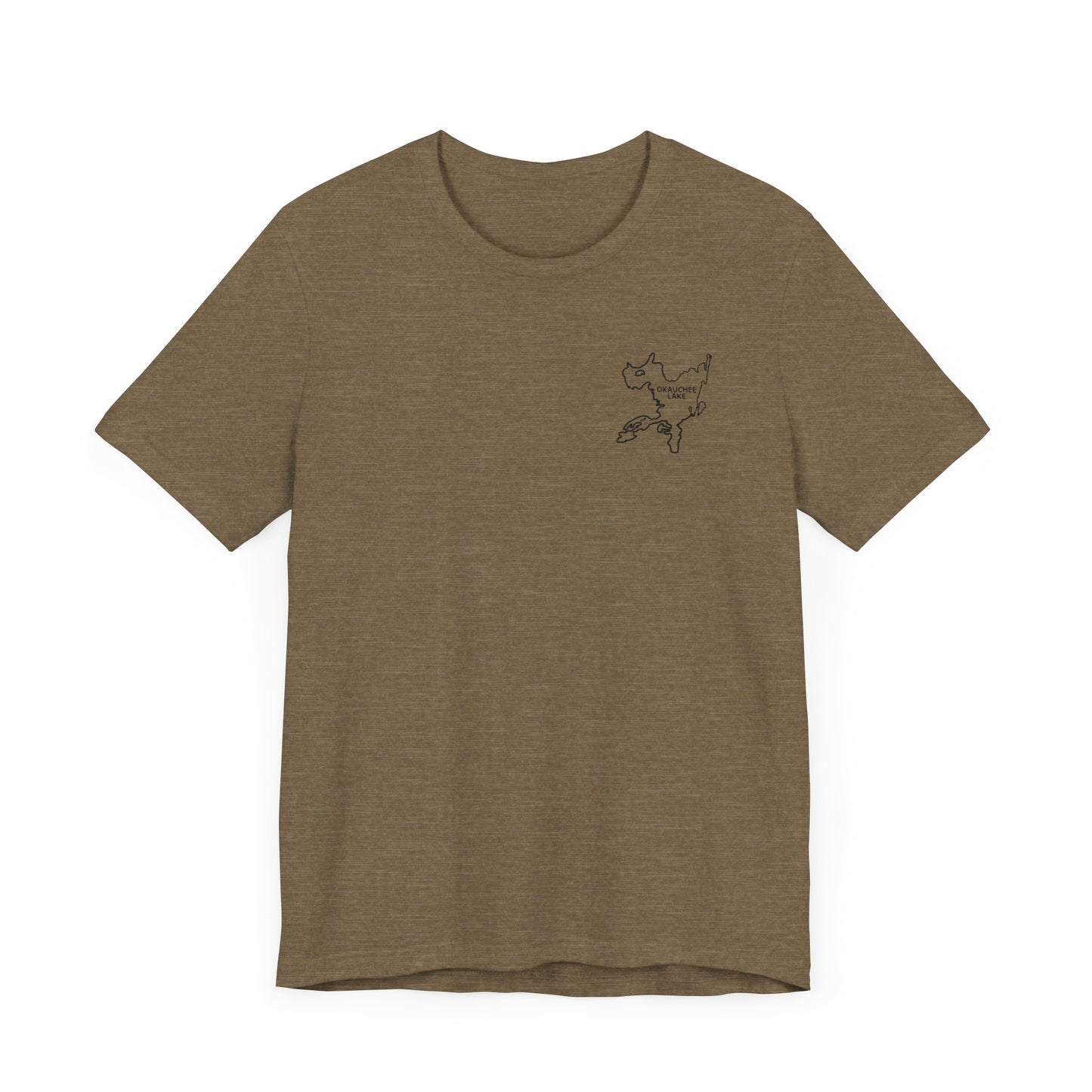 Bow fishing and Okauchee Lake Model - Unisex Lightweight Short Sleeve Tee