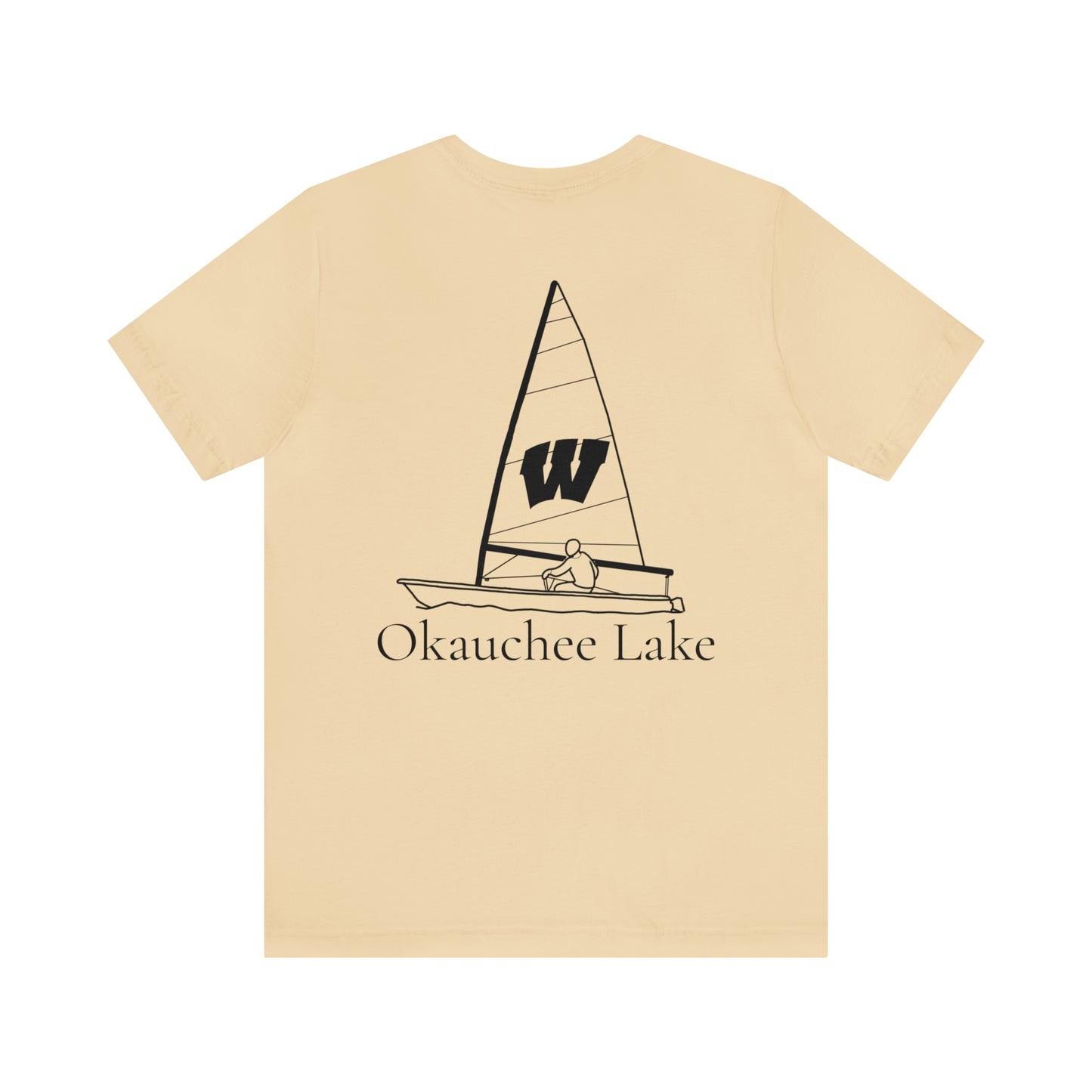 Wisconsin Sailing - Okauchee Lake Unisex Lightweight Short Sleeve Tee