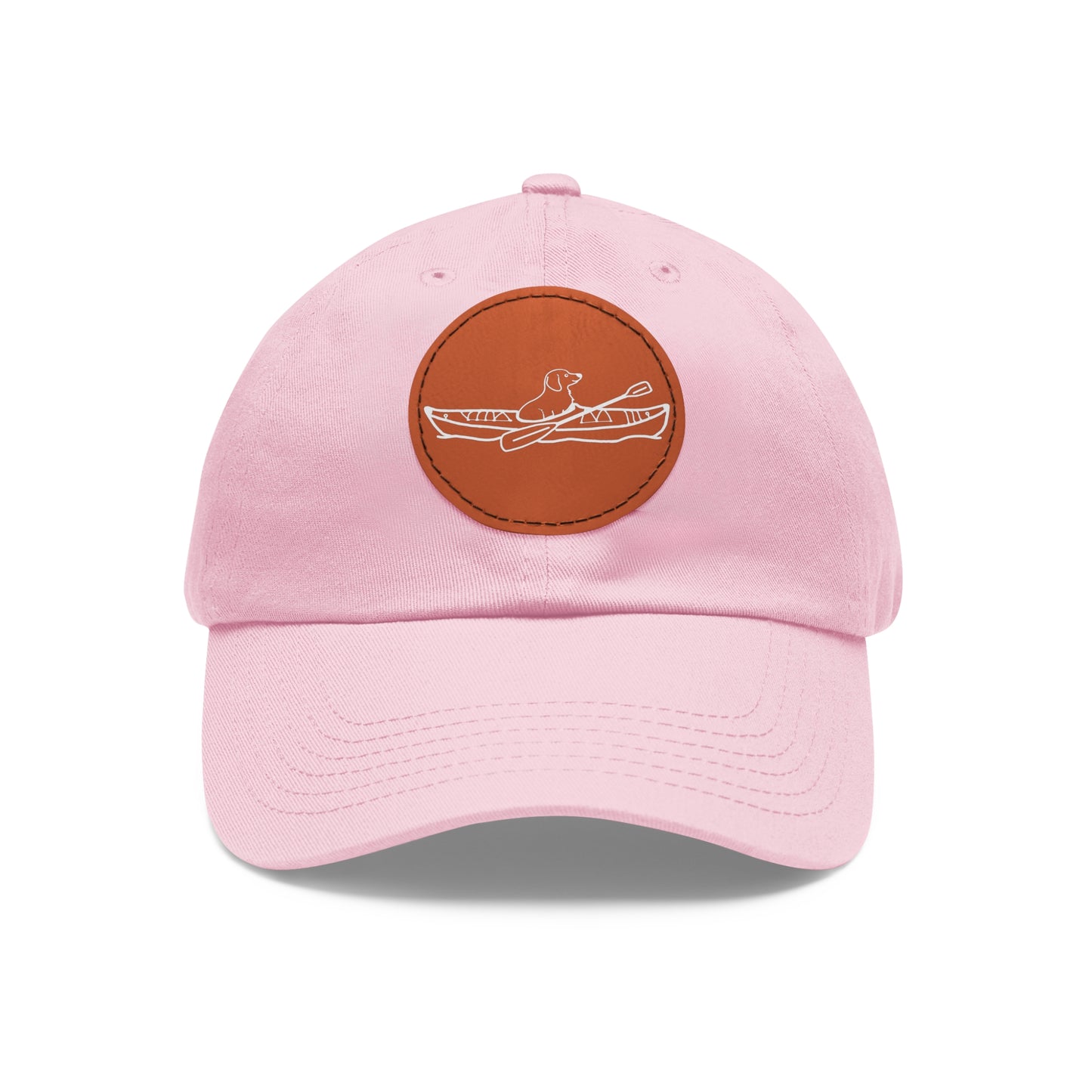 Kayak Dog Dachshund Hat with Leather Patch (Round)