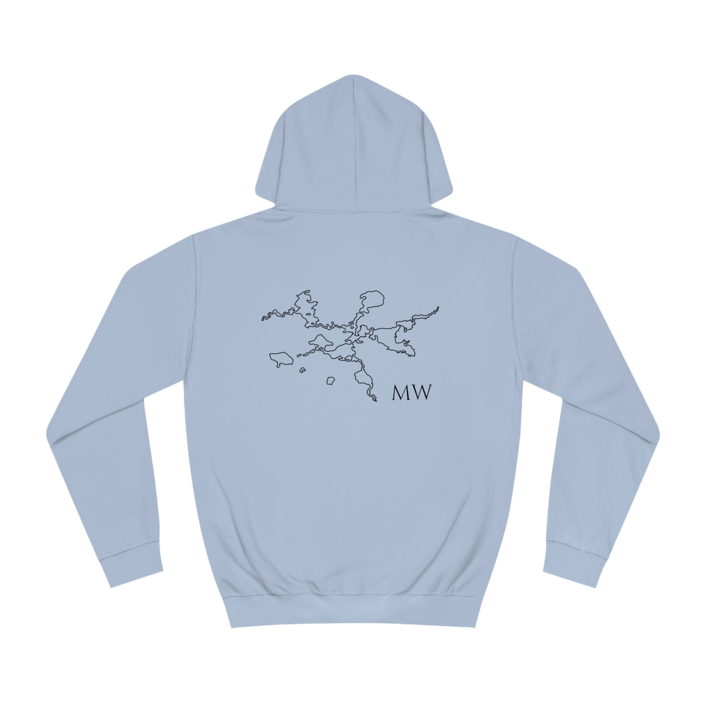 Manitowish Waters Wakeboard Patch - Unisex Hoodie Medium Weight