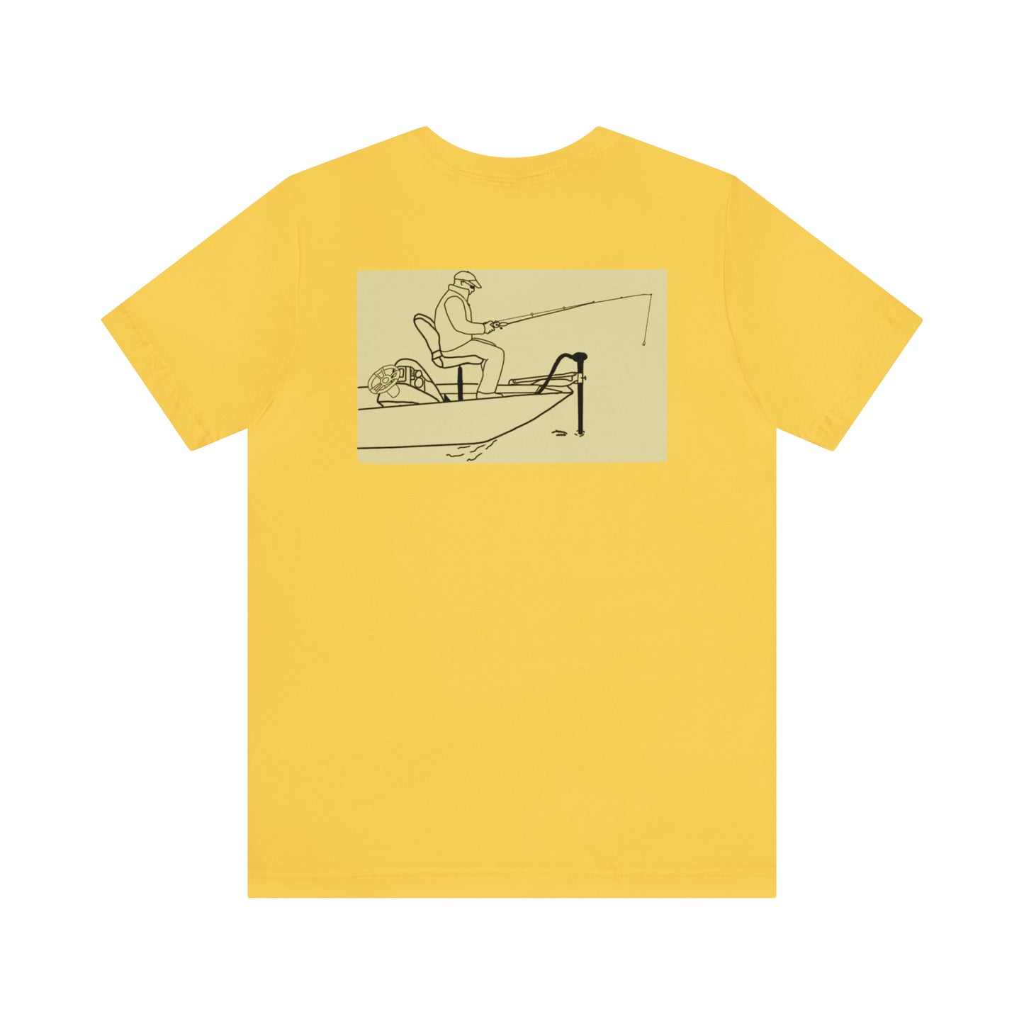 Dutch Hollow Lake, Trolling Motor Fishing Color - Unisex Lightweight Short Sleeve Tee