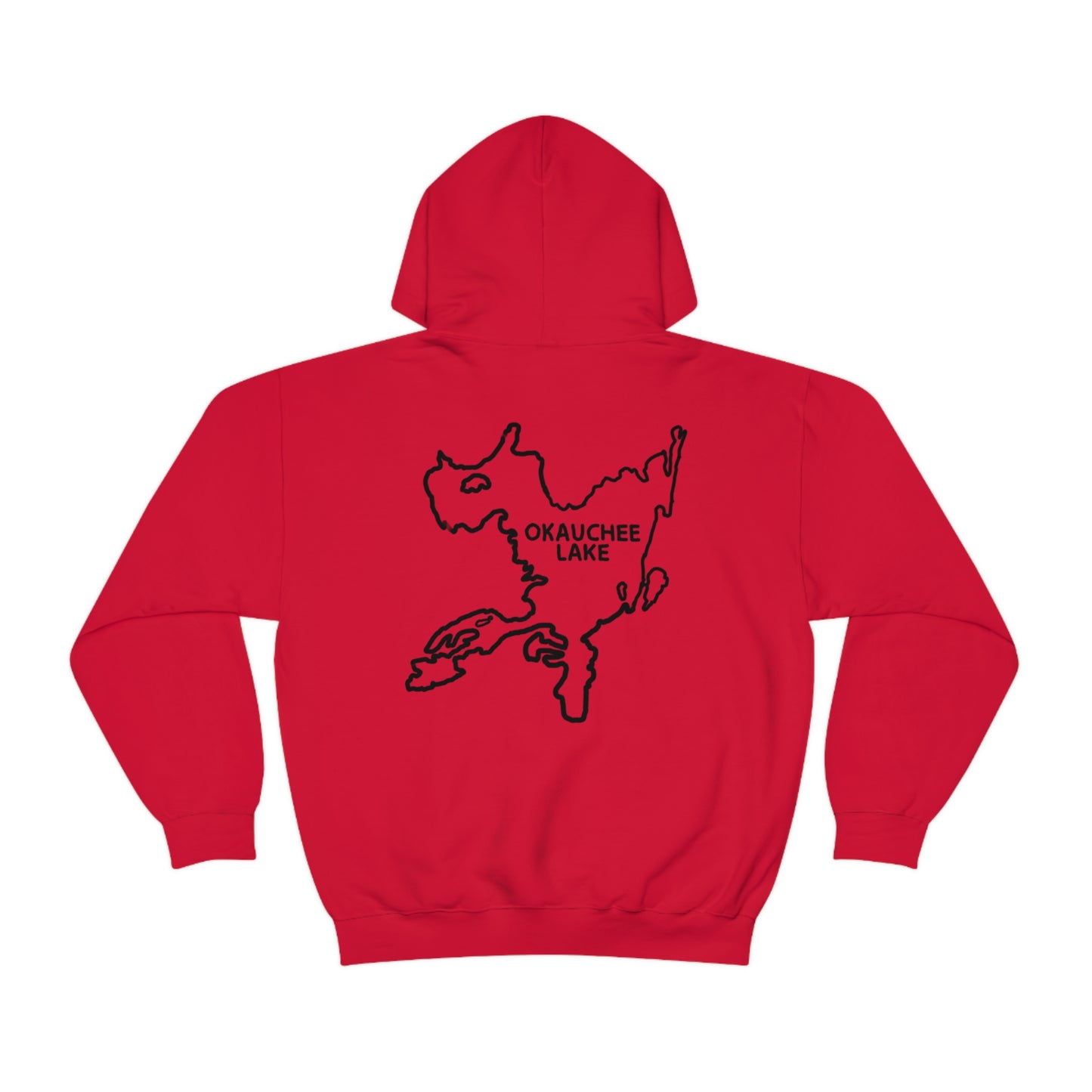 Okauchee Lake, Falling Off Standup Jetski - Unisex Heavy Blend Hooded Sweatshirt