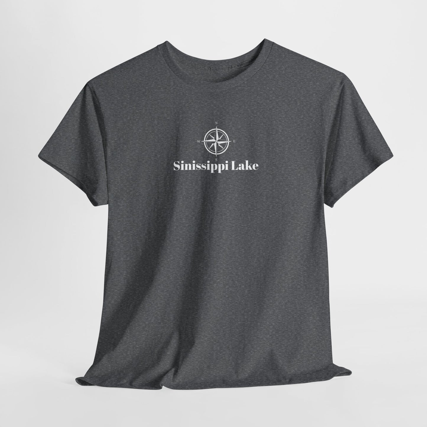 Sinissippi Lake Compass Rose Unisex Heavy Cotton Tee