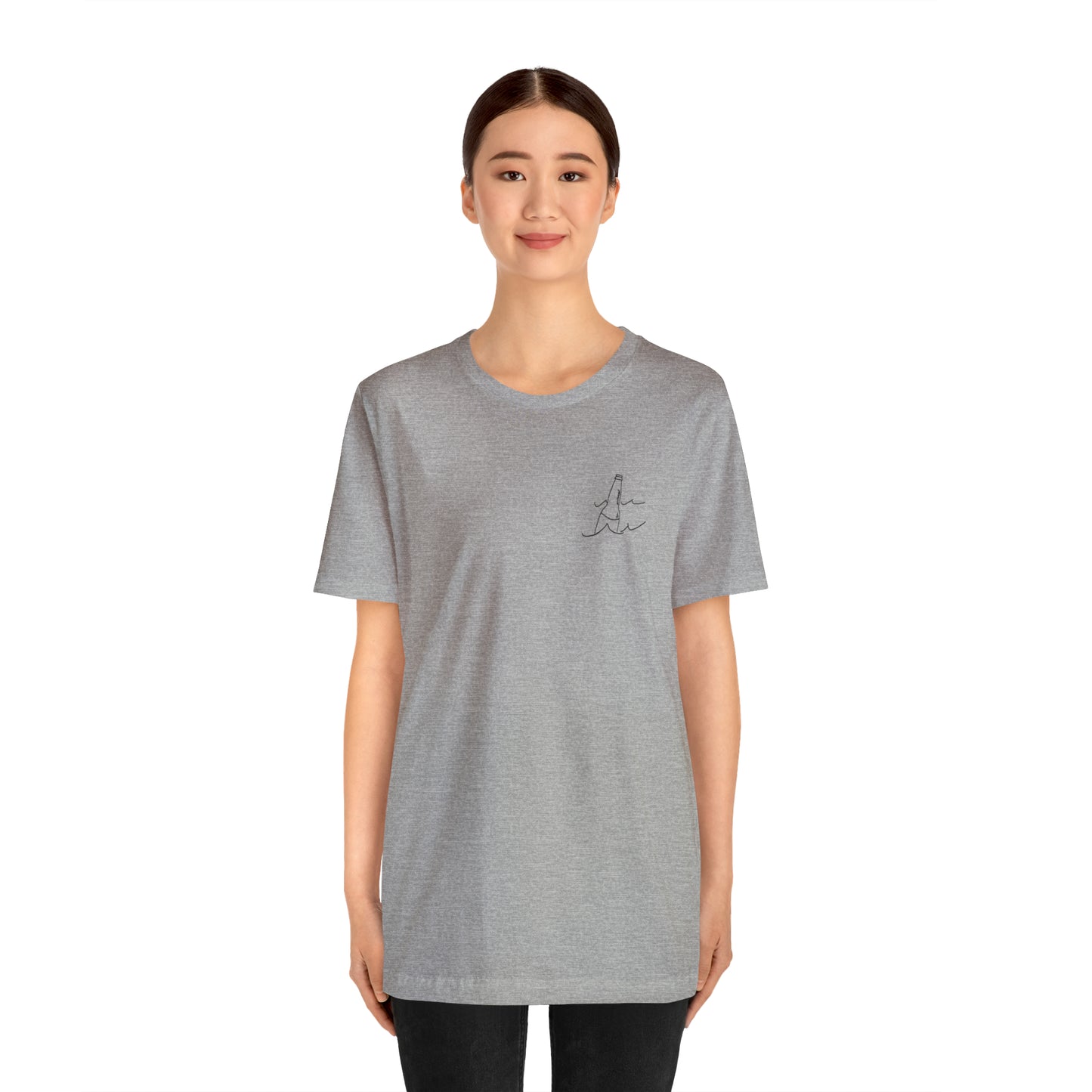 Bottle Patch - lac LaBelle Unisex Lightweight Short Sleeve Tee