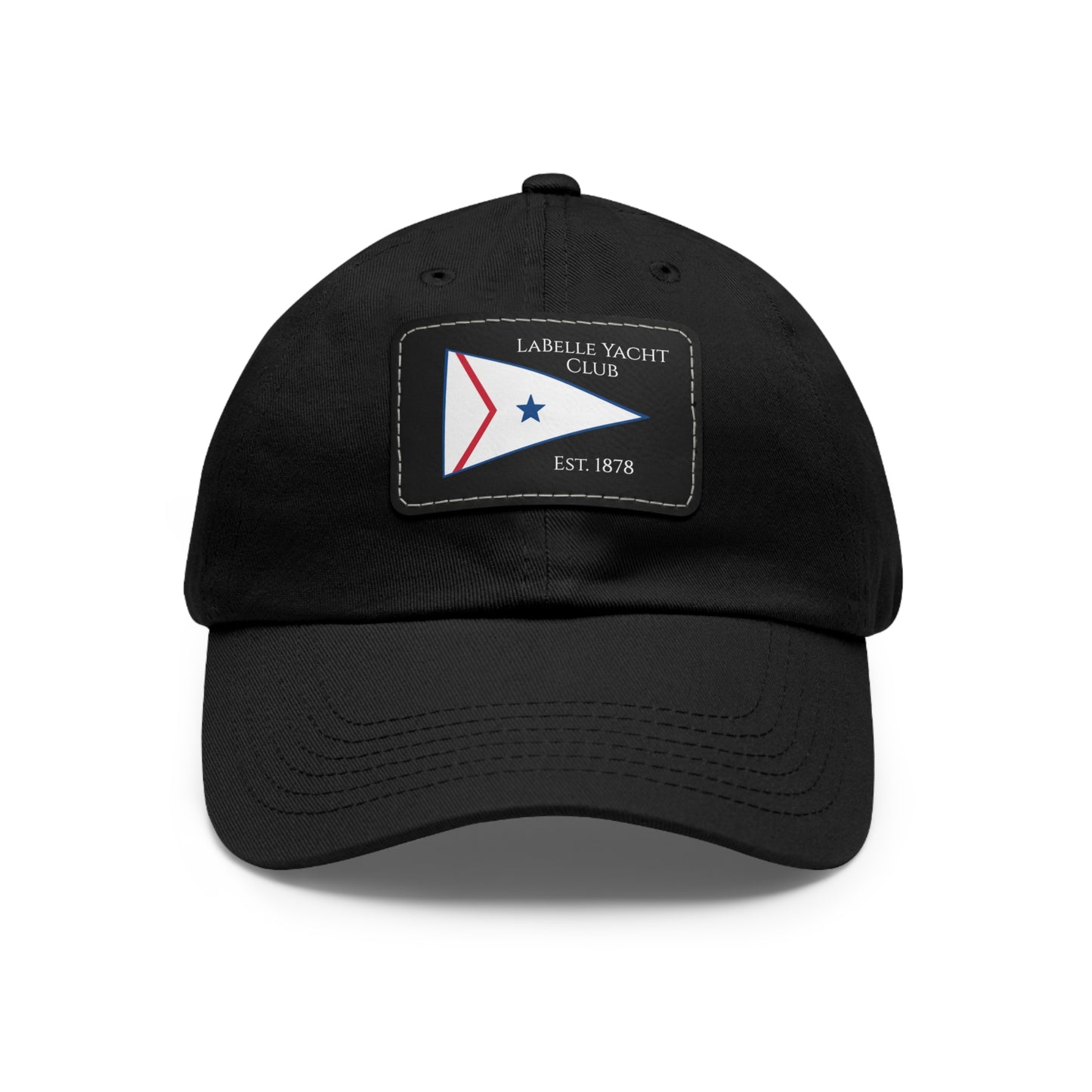 LaBelle Yacht Club Embroidered Hat with Leather Patch