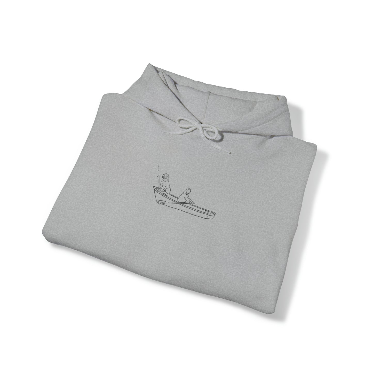 Unisex Heavy Blend Hooded Sweatshirt - row boat dog