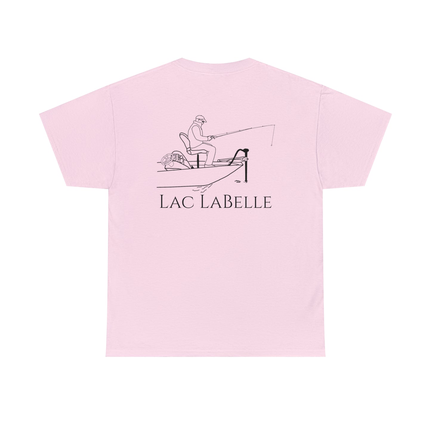 Trolling Motor Fishing - Lac LaBelle Unisex Heavy Tee Shirt