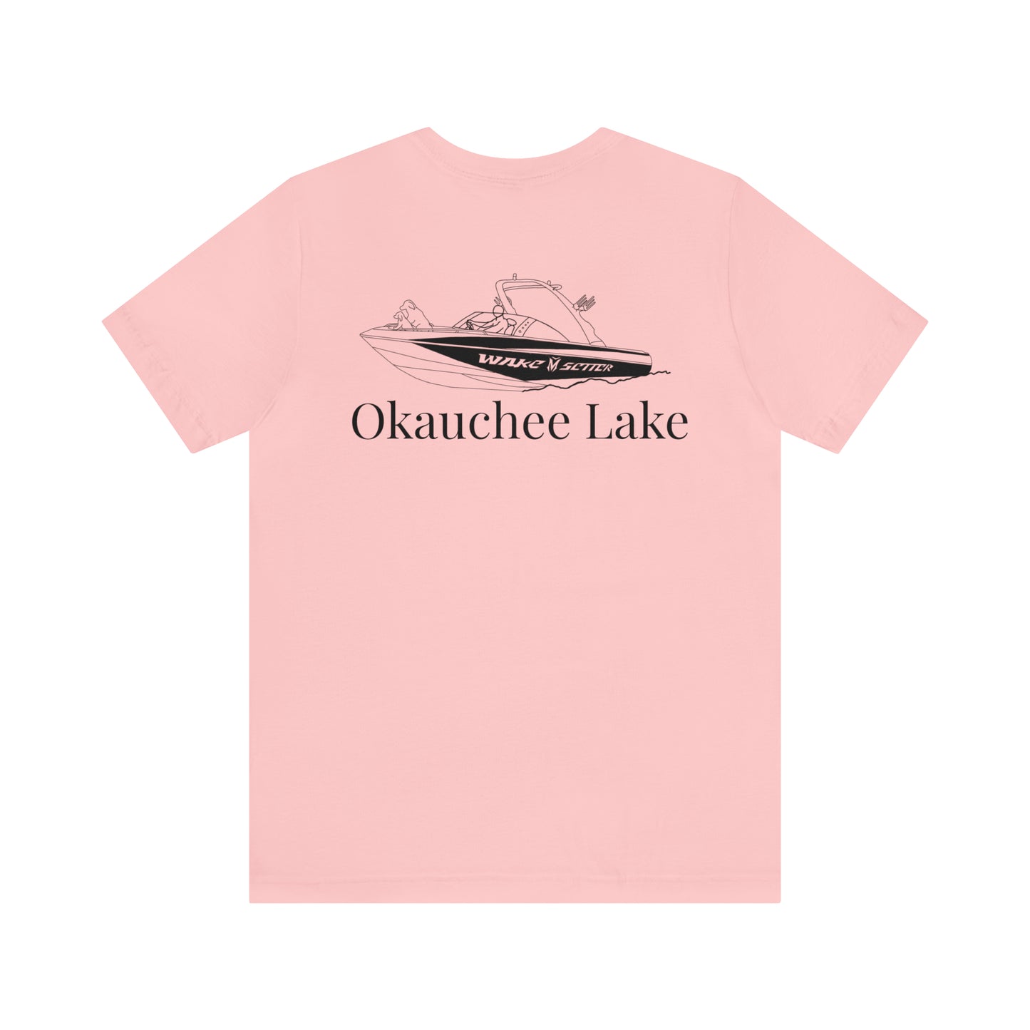 Standup Jetski Front, 2008 Malibu Wakesetter - Okauchee Lake Unisex Lightweight Short Sleeve Tee