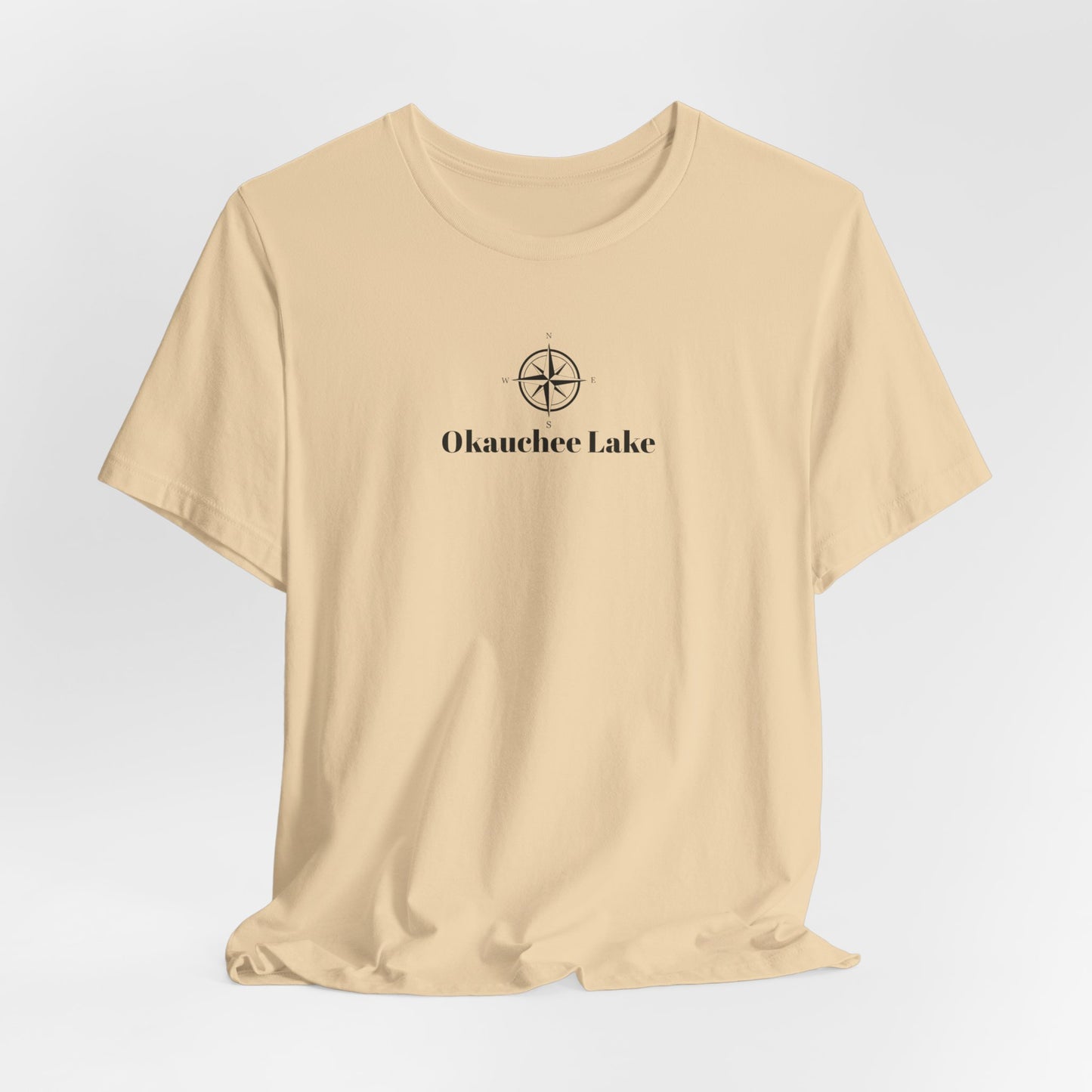 Okauchee Lake Compass Rose Unisex Lightweight Short Sleeve Tee