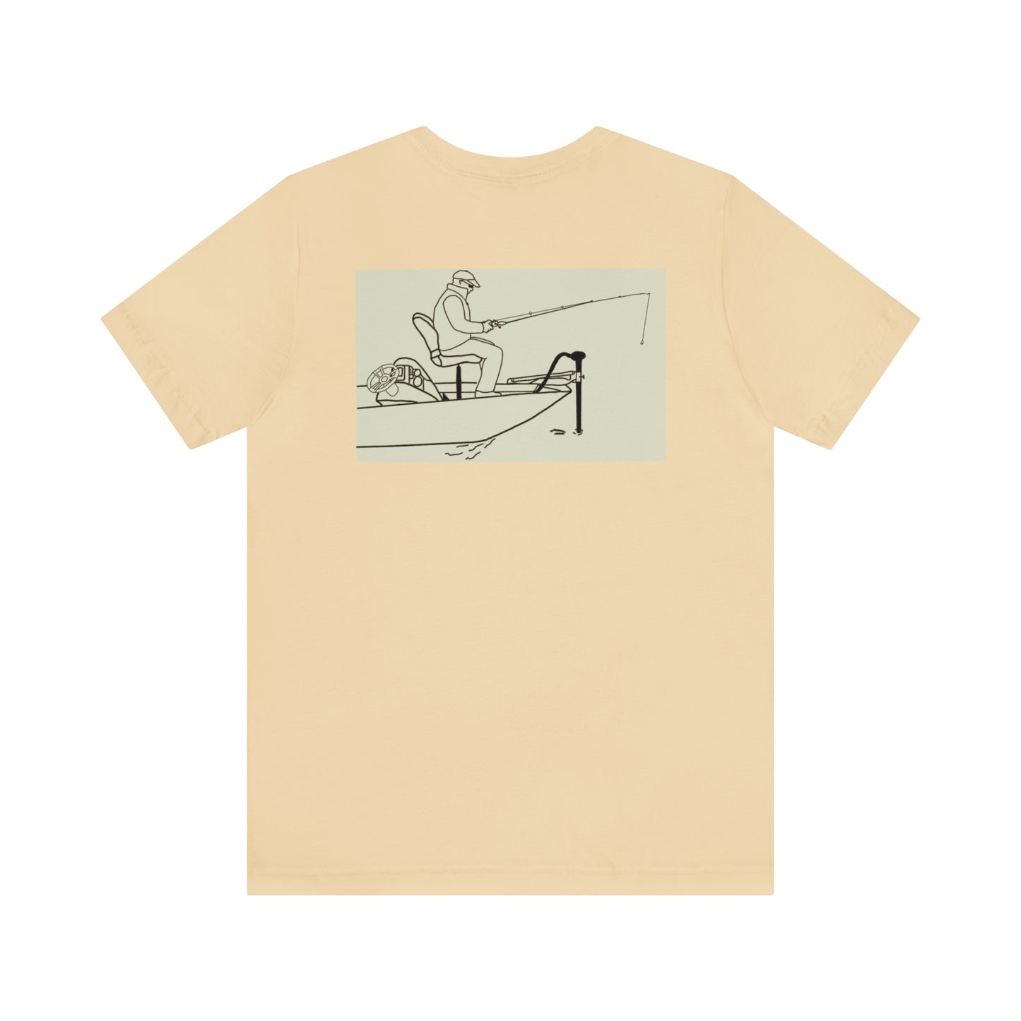 Dutch Hollow Lake, Trolling Motor Fishing Color - Unisex Lightweight Short Sleeve Tee
