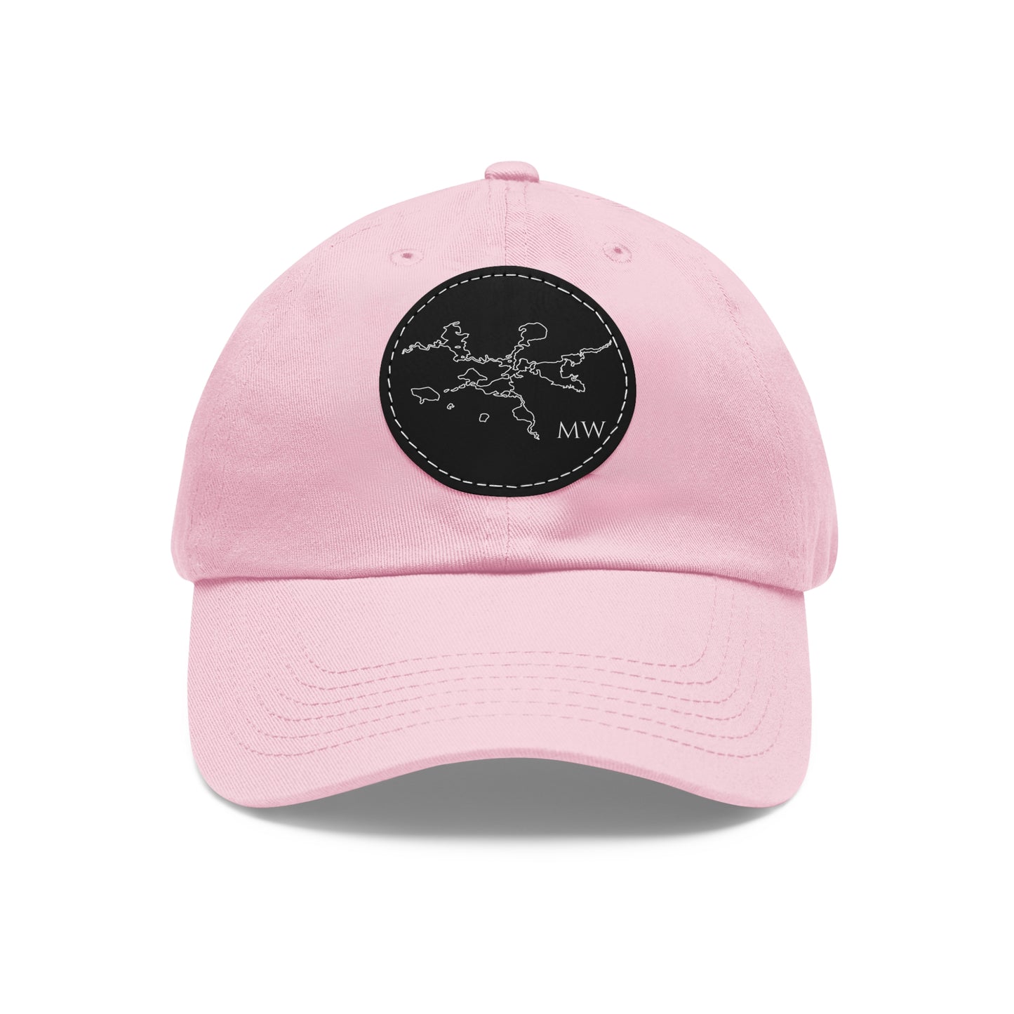 Manitowish Waters Embroidered Hat with Leather Patch