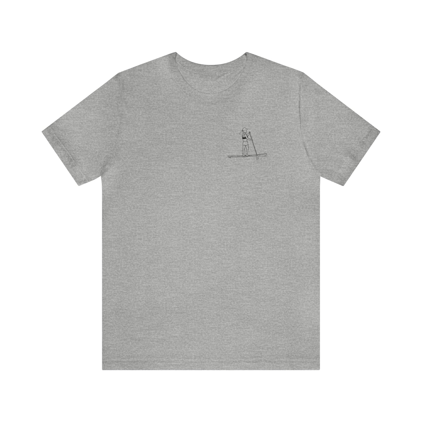Paddle Board Female - Park Lake Unisex Lightweight Short Sleeve Tee