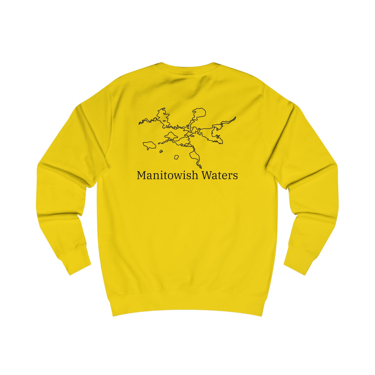 Manitowish Waters Row Boat Dog Fishing - Men's Crewneck