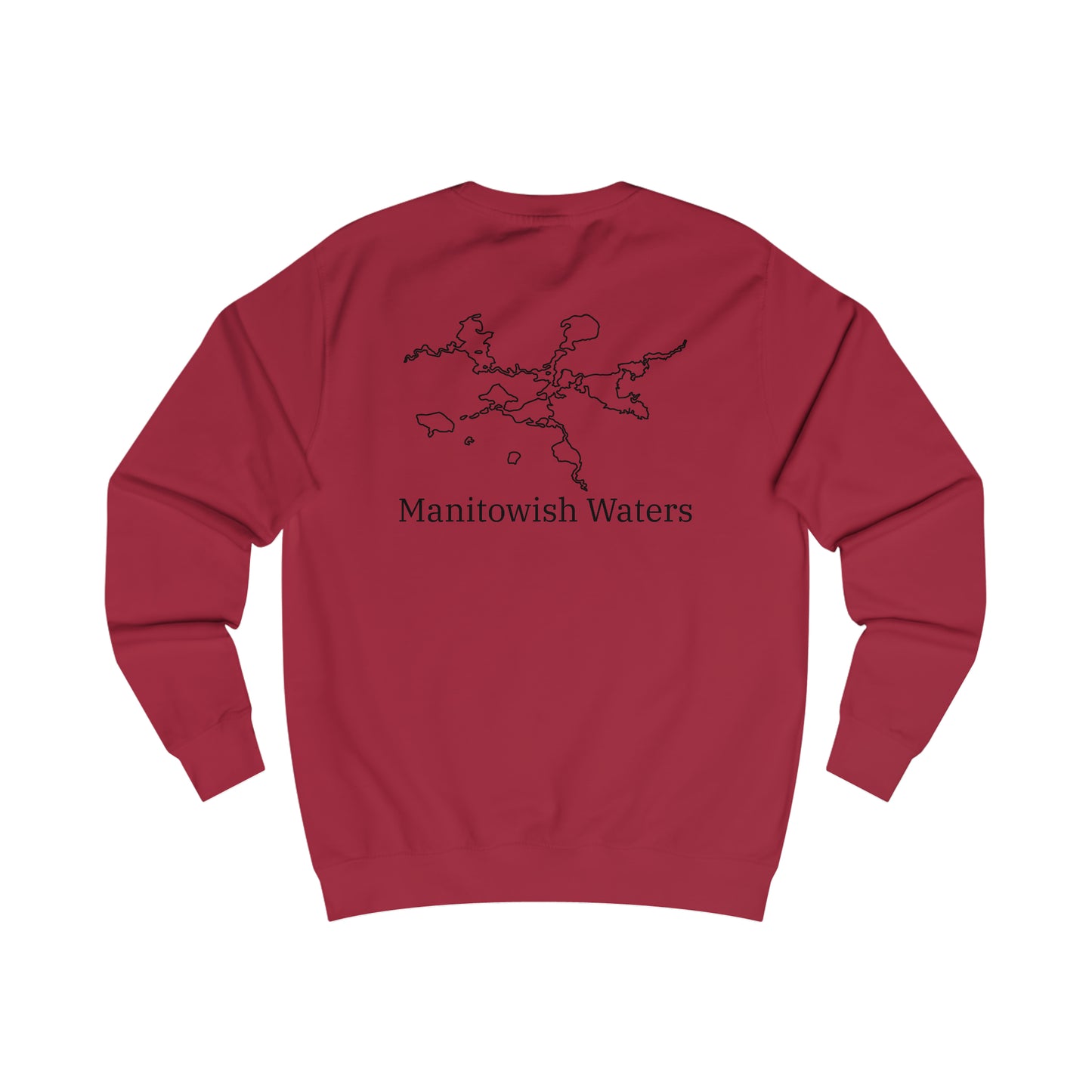 Manitowish Waters Row Boat Dog Fishing - Men's Crewneck