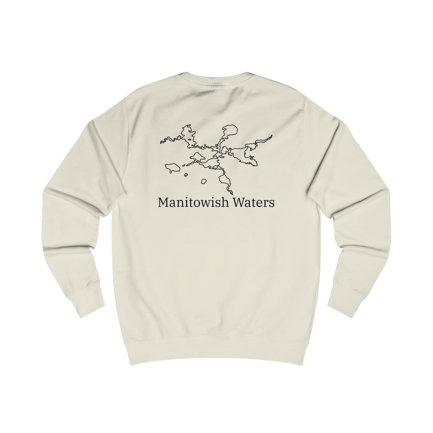 Manitowish Waters Row Boat Dog Fishing - Men's Crewneck
