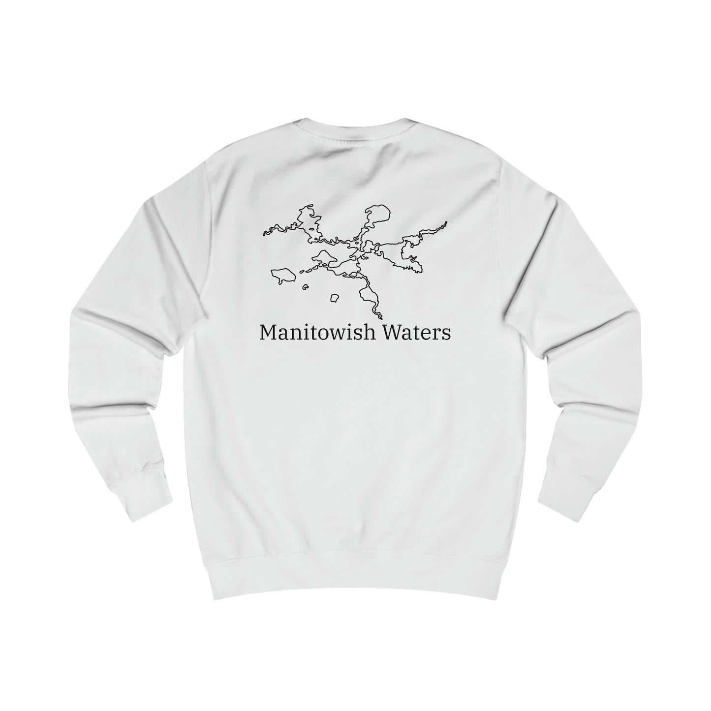 Manitowish Waters Row Boat Dog Fishing - Men's Crewneck