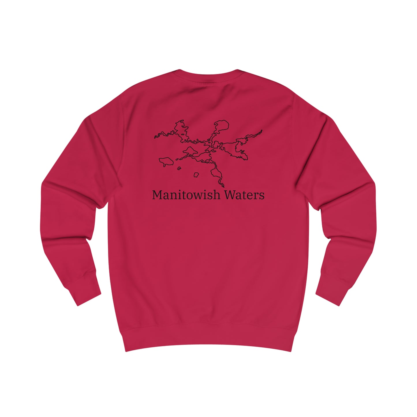 Manitowish Waters Row Boat Dog Fishing - Men's Crewneck