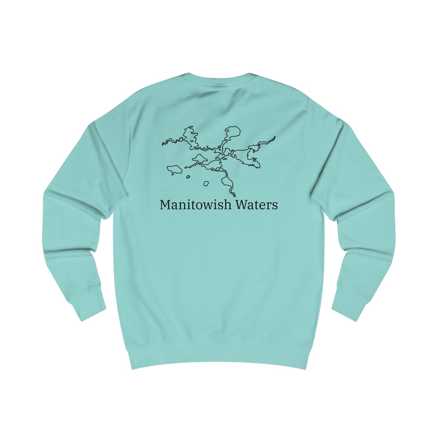 Manitowish Waters Row Boat Dog Fishing - Men's Crewneck