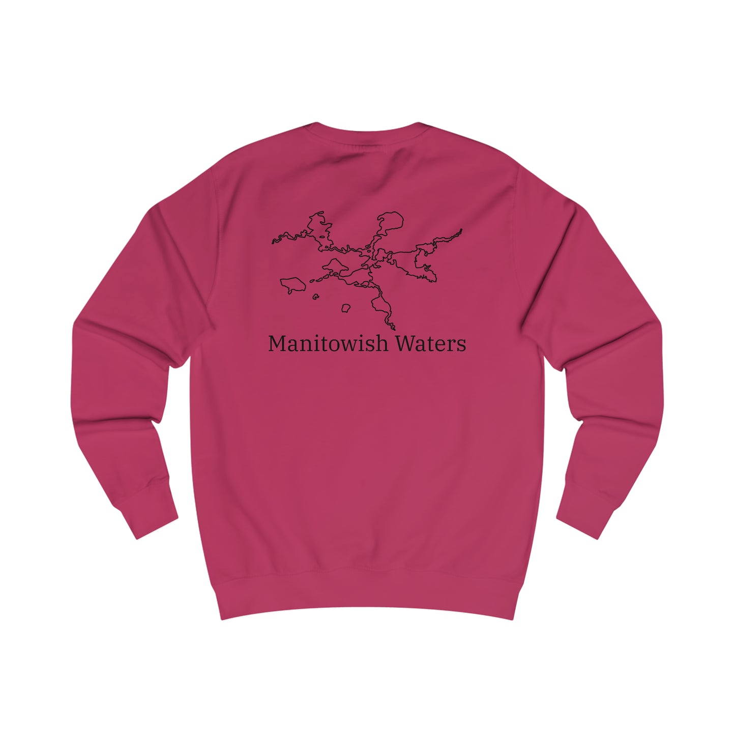 Manitowish Waters Row Boat Dog Fishing - Men's Crewneck