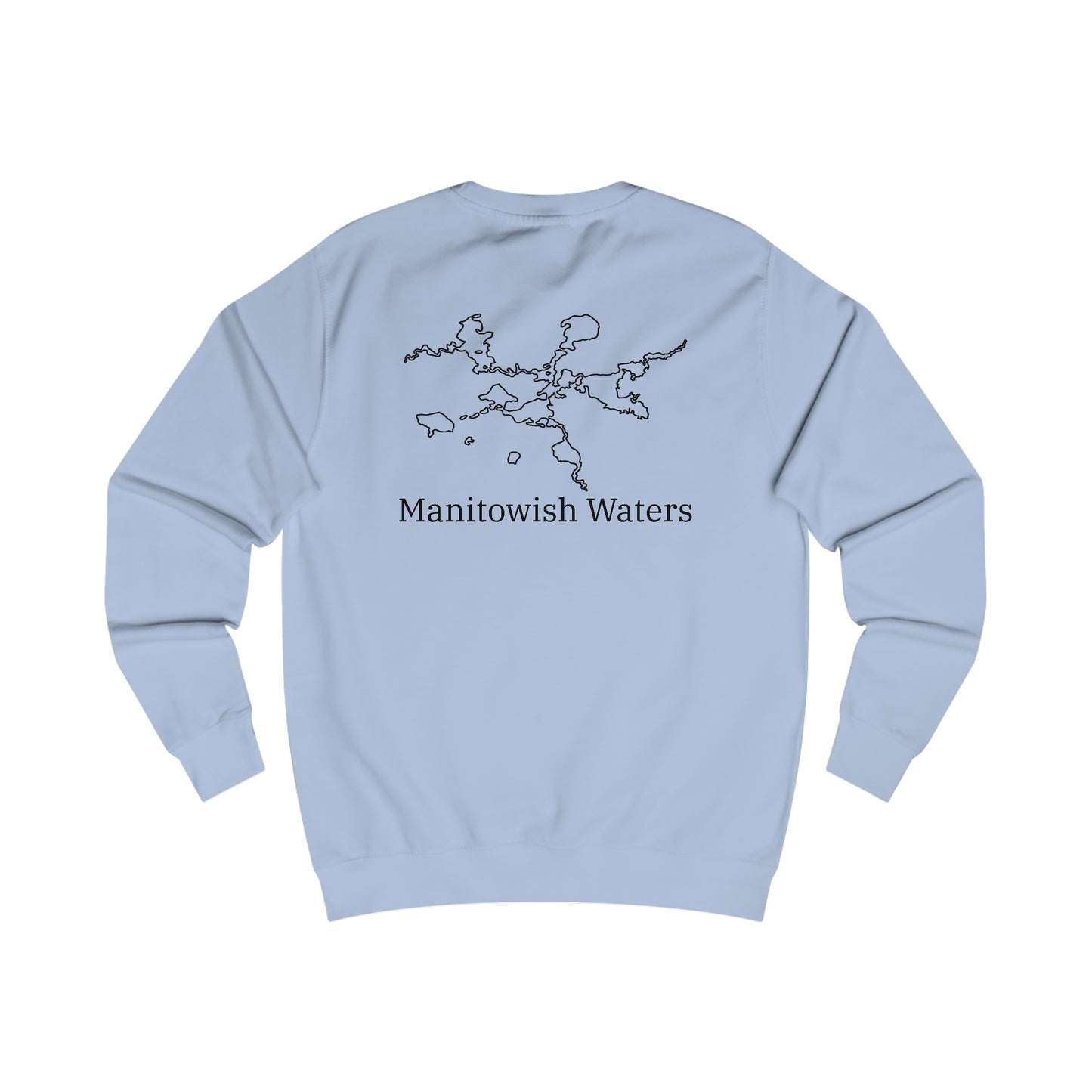 Manitowish Waters Row Boat Dog Fishing - Men's Crewneck