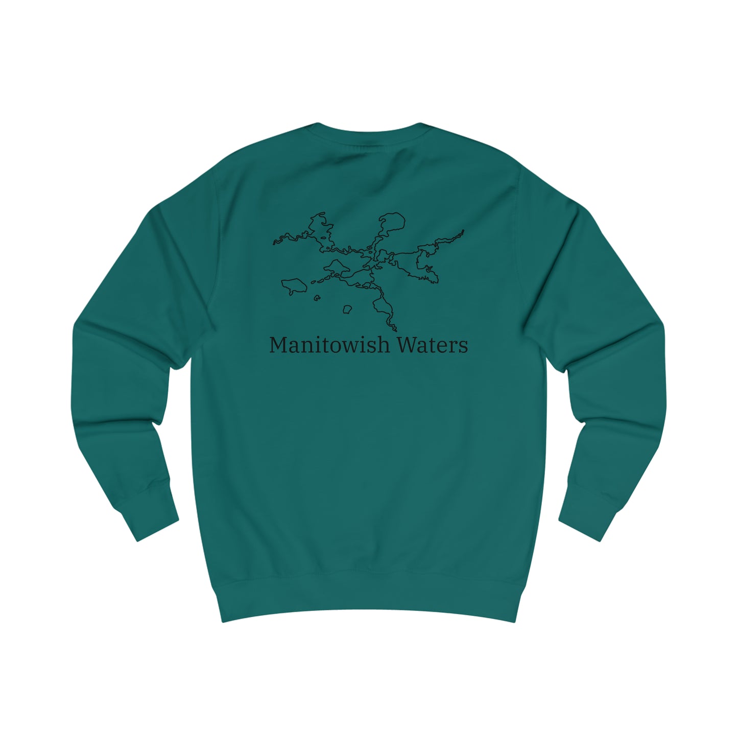 Manitowish Waters Row Boat Dog Fishing - Men's Crewneck