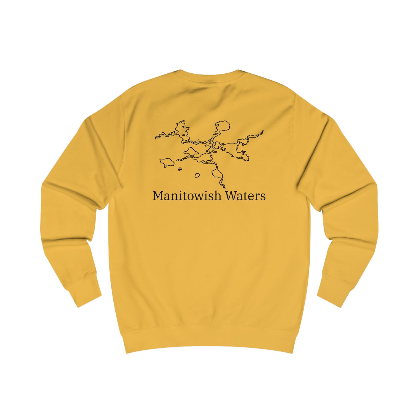 Manitowish Waters Row Boat Dog Fishing - Men's Crewneck