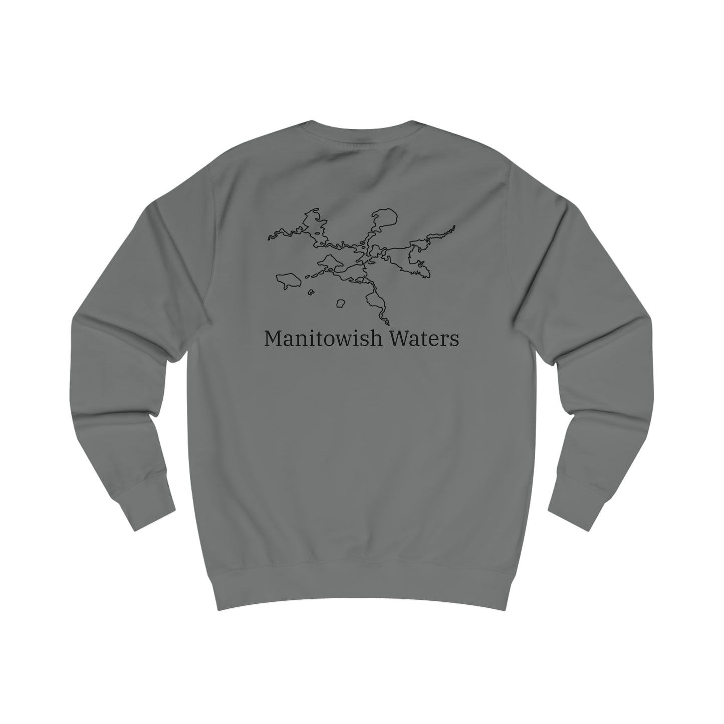 Manitowish Waters Row Boat Dog Fishing - Men's Crewneck