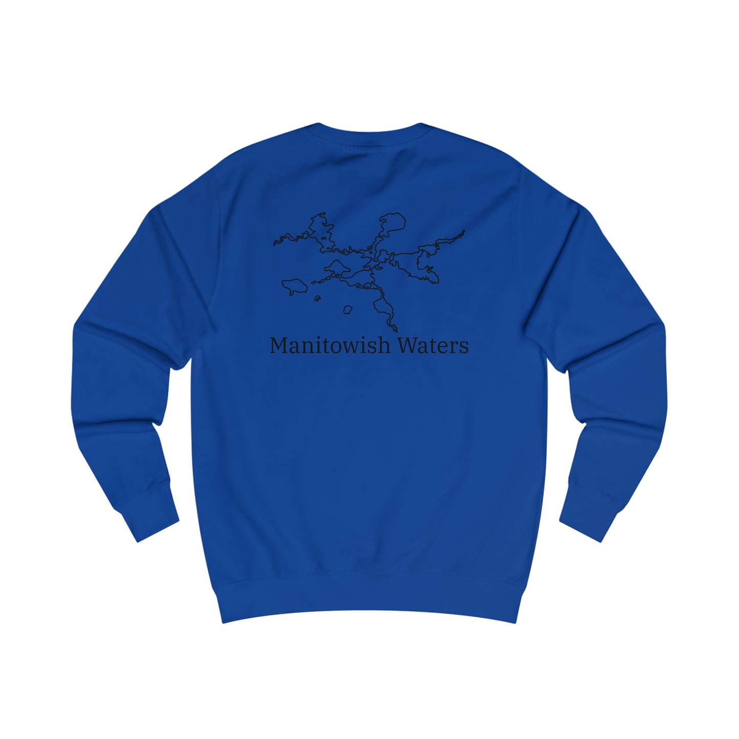 Manitowish Waters Row Boat Dog Fishing - Men's Crewneck