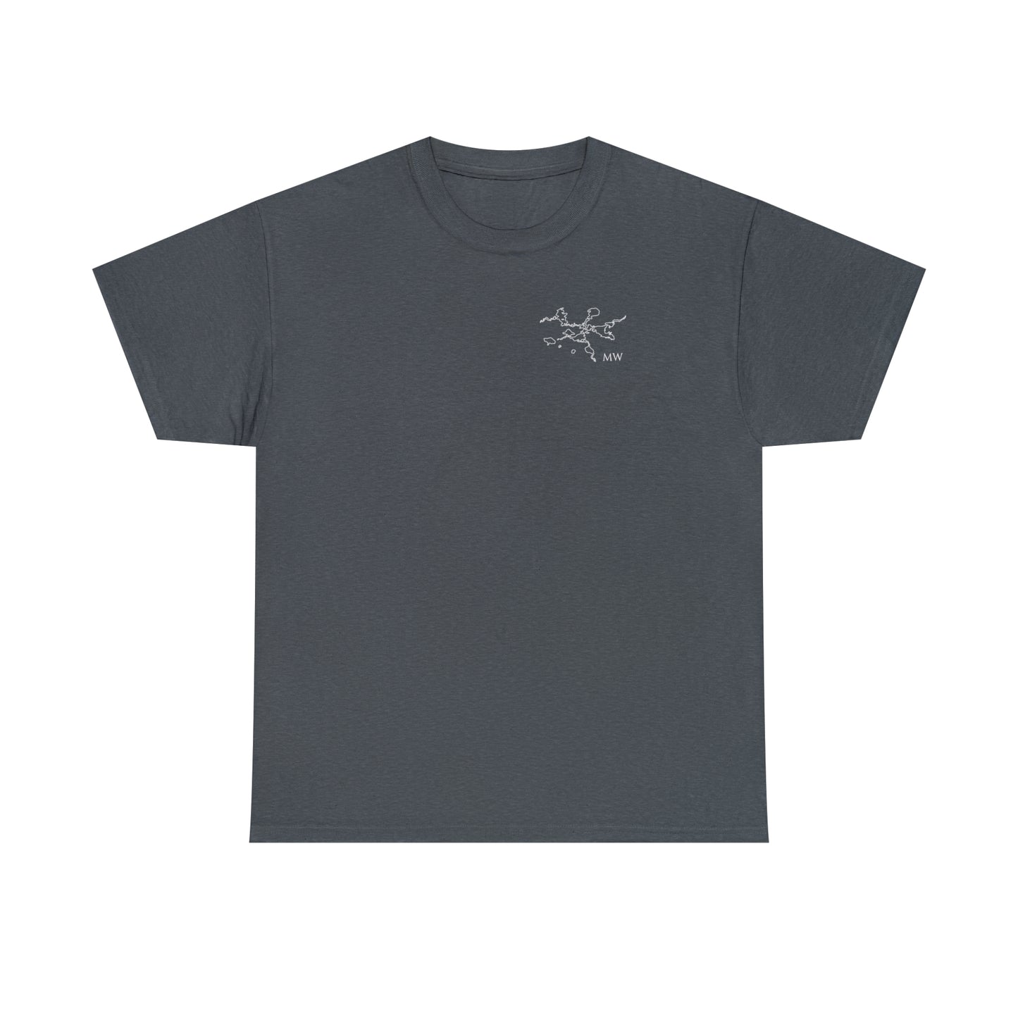 Manitowish Waters Plain Back - Unisex Heavyweight Short Sleeve Tee