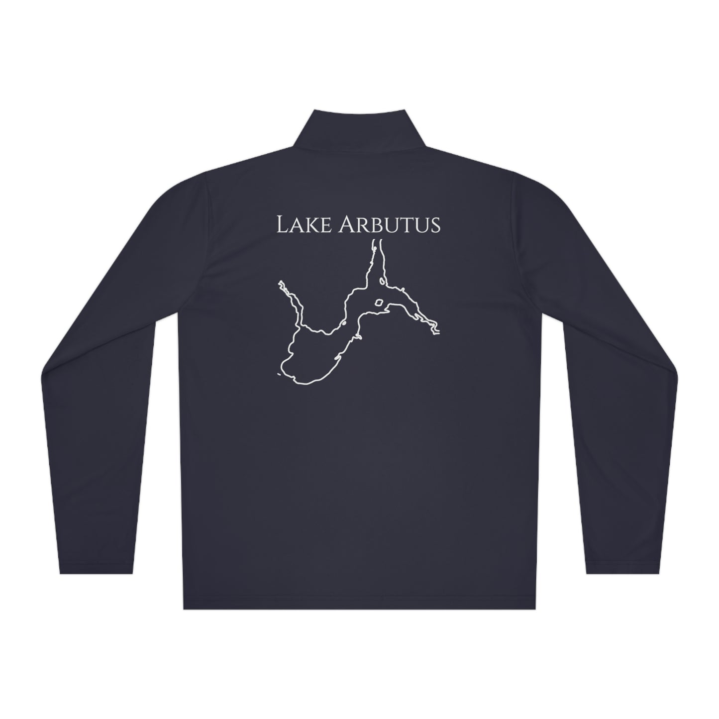 Lake Arbutus Unisex Quarter-Zip - compass rose patch