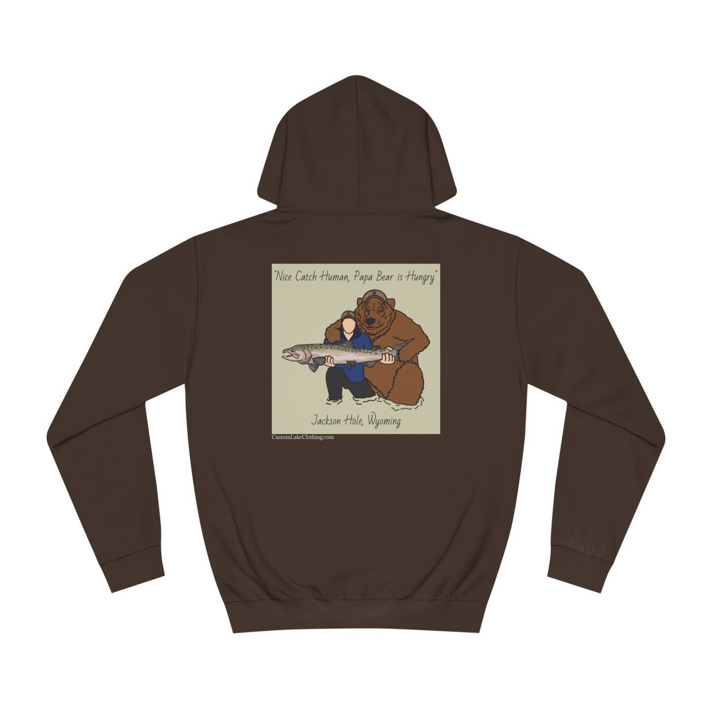 Papa Bear Basic - Jackson Hole Wyoming - Medium Weight Hoodie