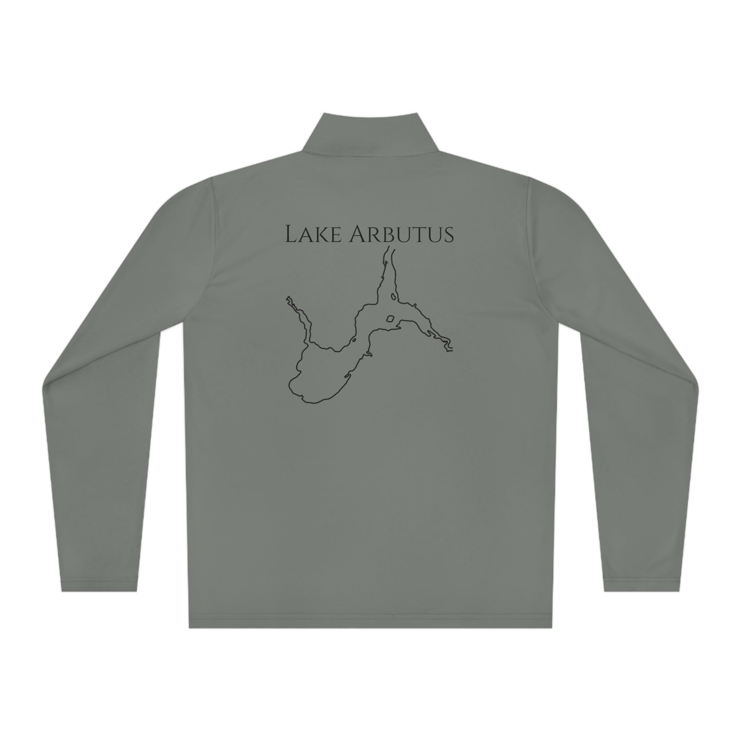 Lake Arbutus Unisex Quarter-Zip - compass rose patch