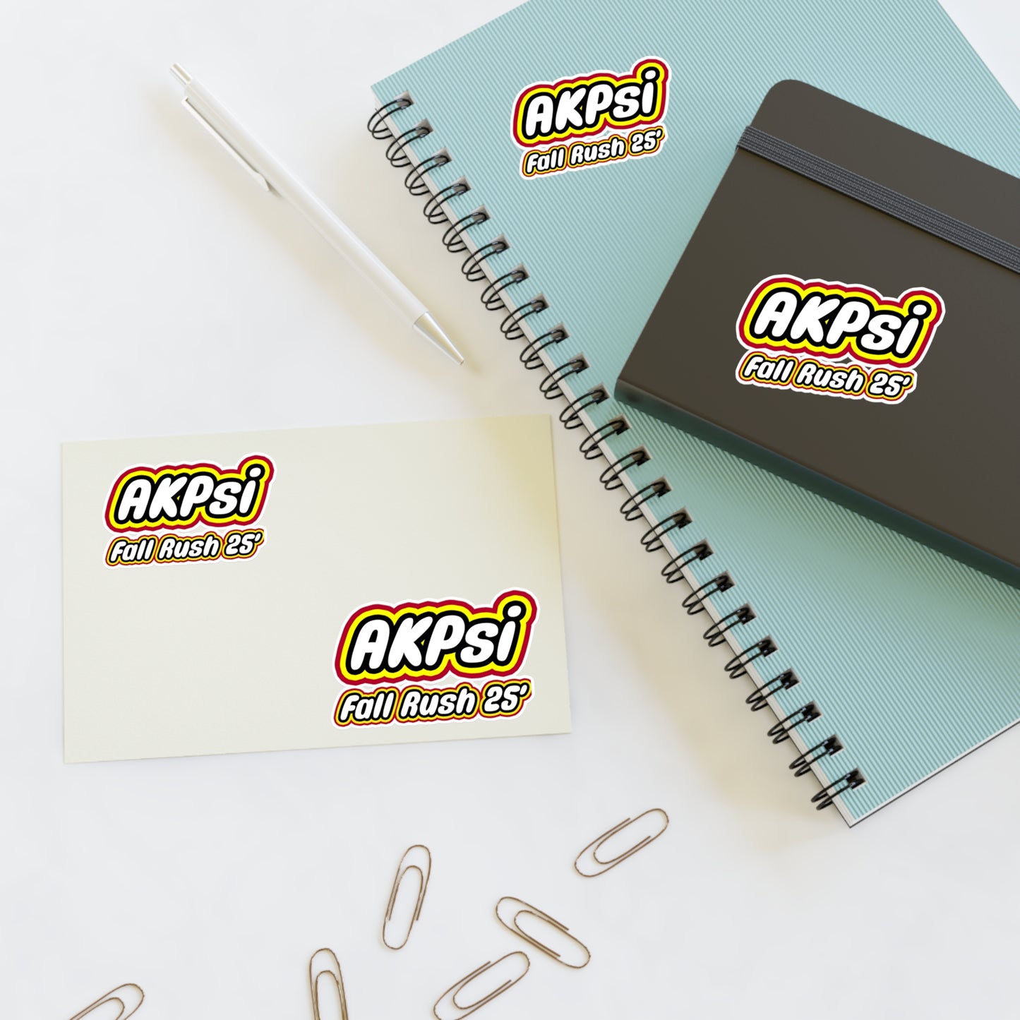 AKPsi Fall Rush Sticker Sheets | Fun & Vibrant Stickers for Campus Events, Party Favors, Scrapbooking, Decor
