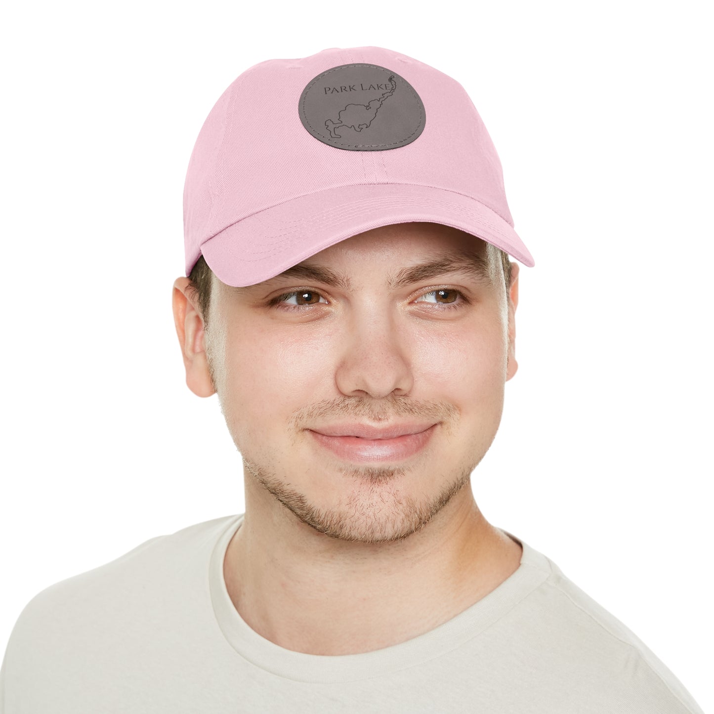 Park Lake Embroidered Hat with Leather Patch