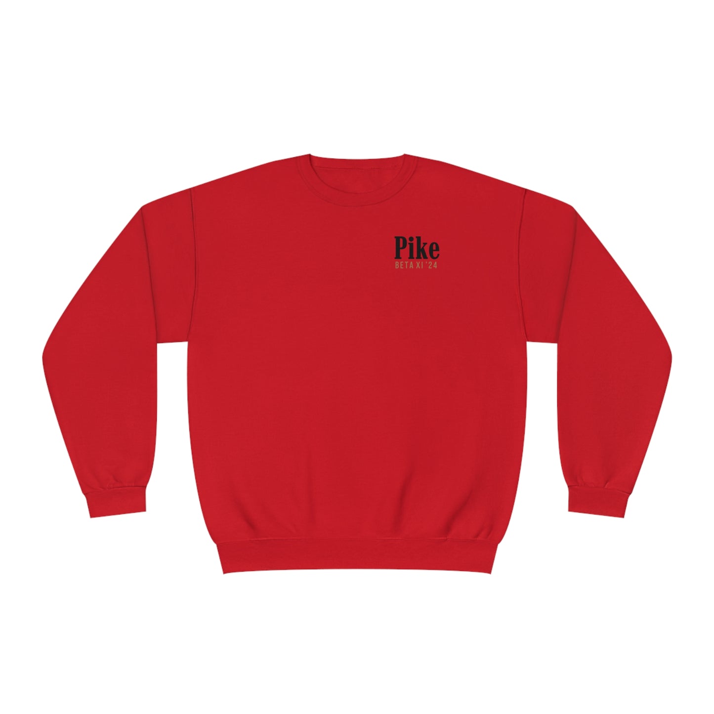 Pike Mockup 1 Crewneck Sweatshirt budwiser red