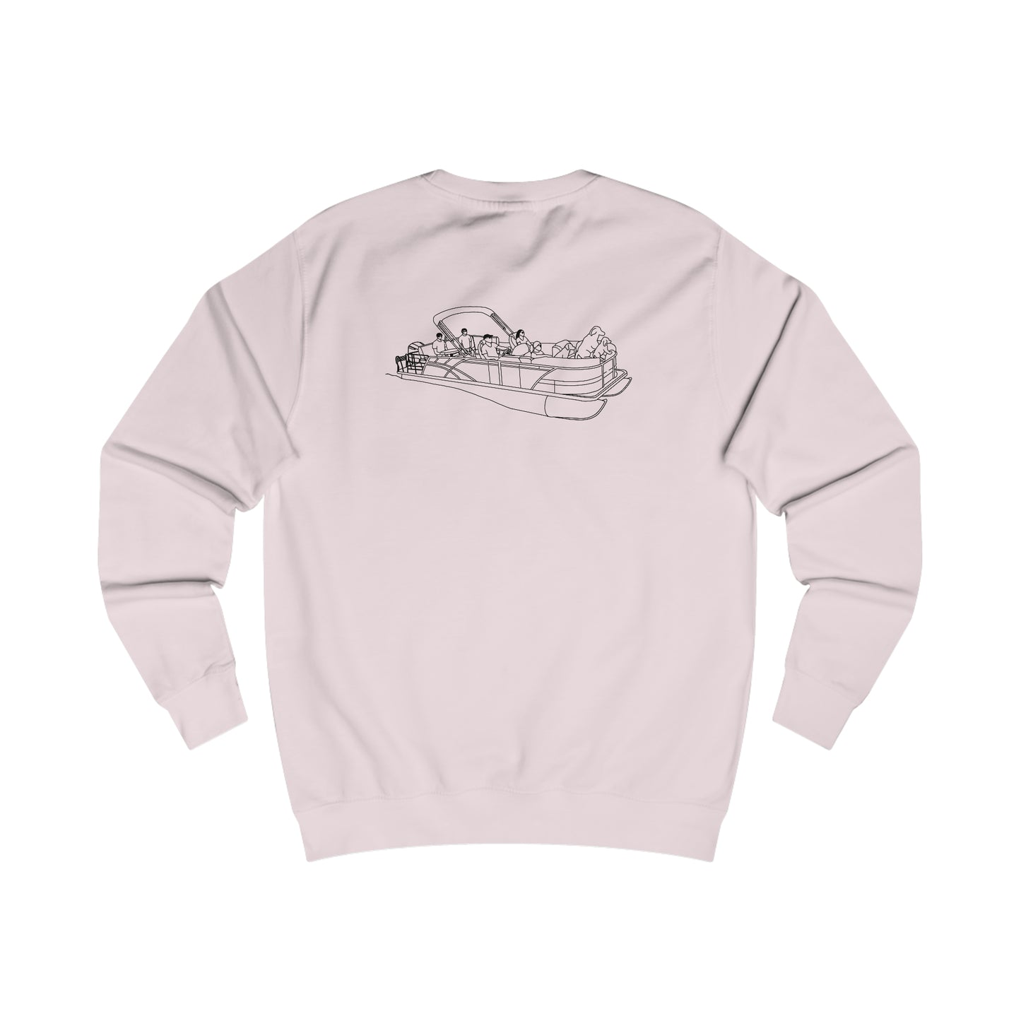Compass Rose, Pontoon Family with Dogs - Men's Crewneck
