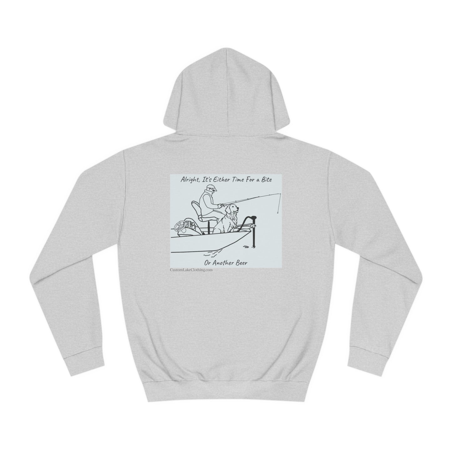 Kayak Dog - Golden Retriever Bite or Beer - Unisex Hoodie Medium Weight