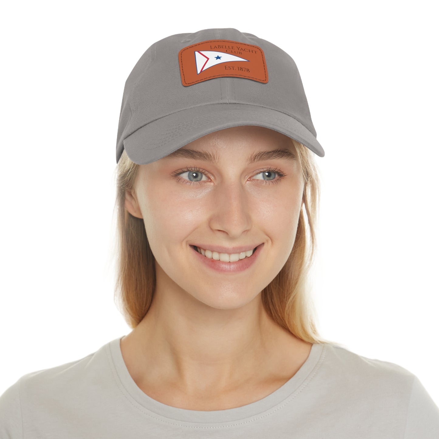 LaBelle Yacht Club Embroidered Hat with Leather Patch