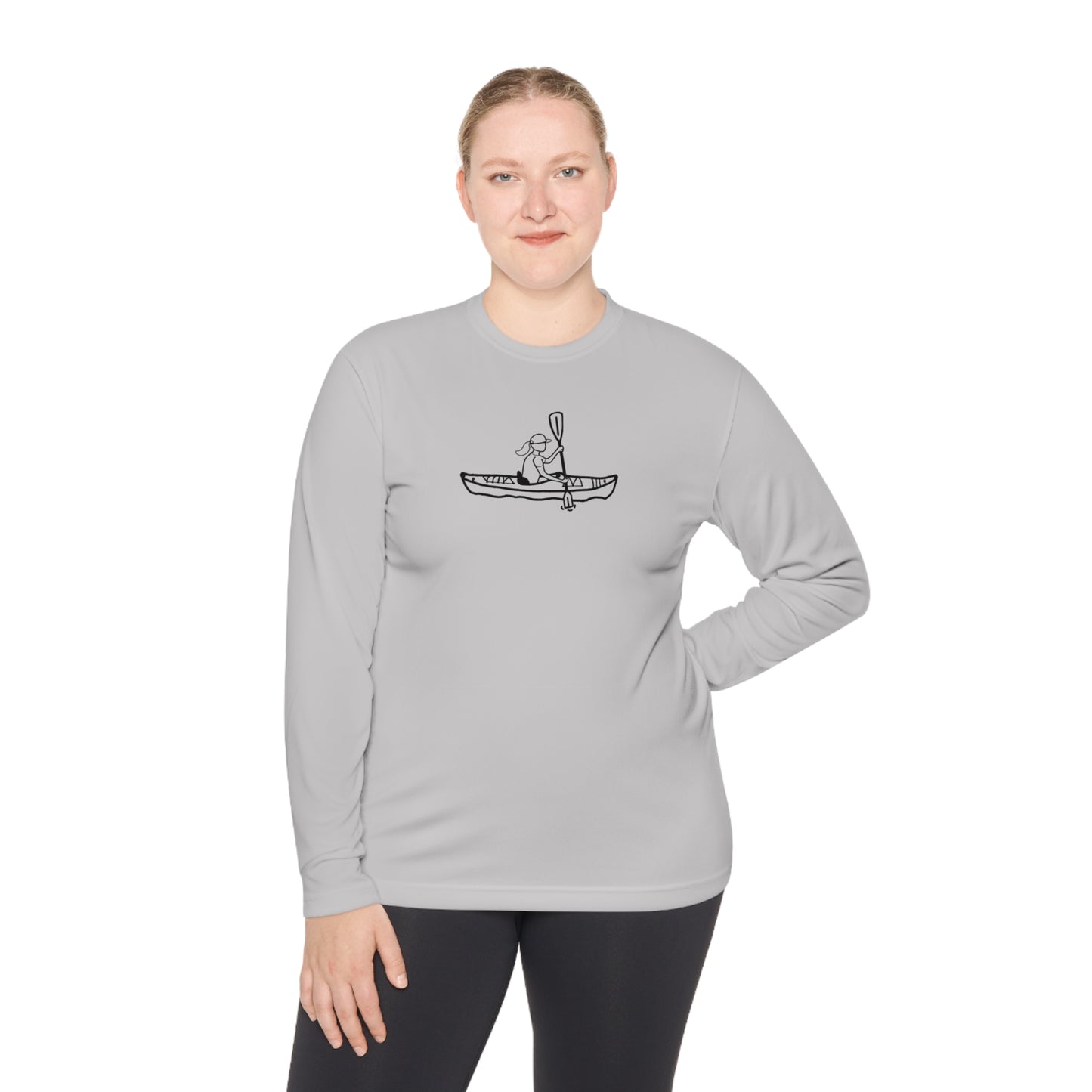 Lightweight Long Sleeve Tee (Kayak Girl Design)