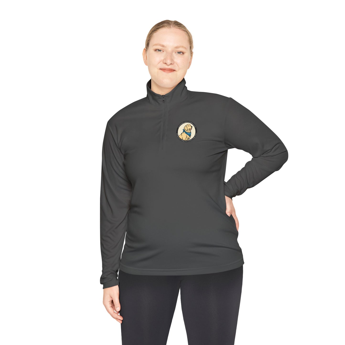Custom Lake Clothing Golden Logo Unisex Quarter-Zip Pullover