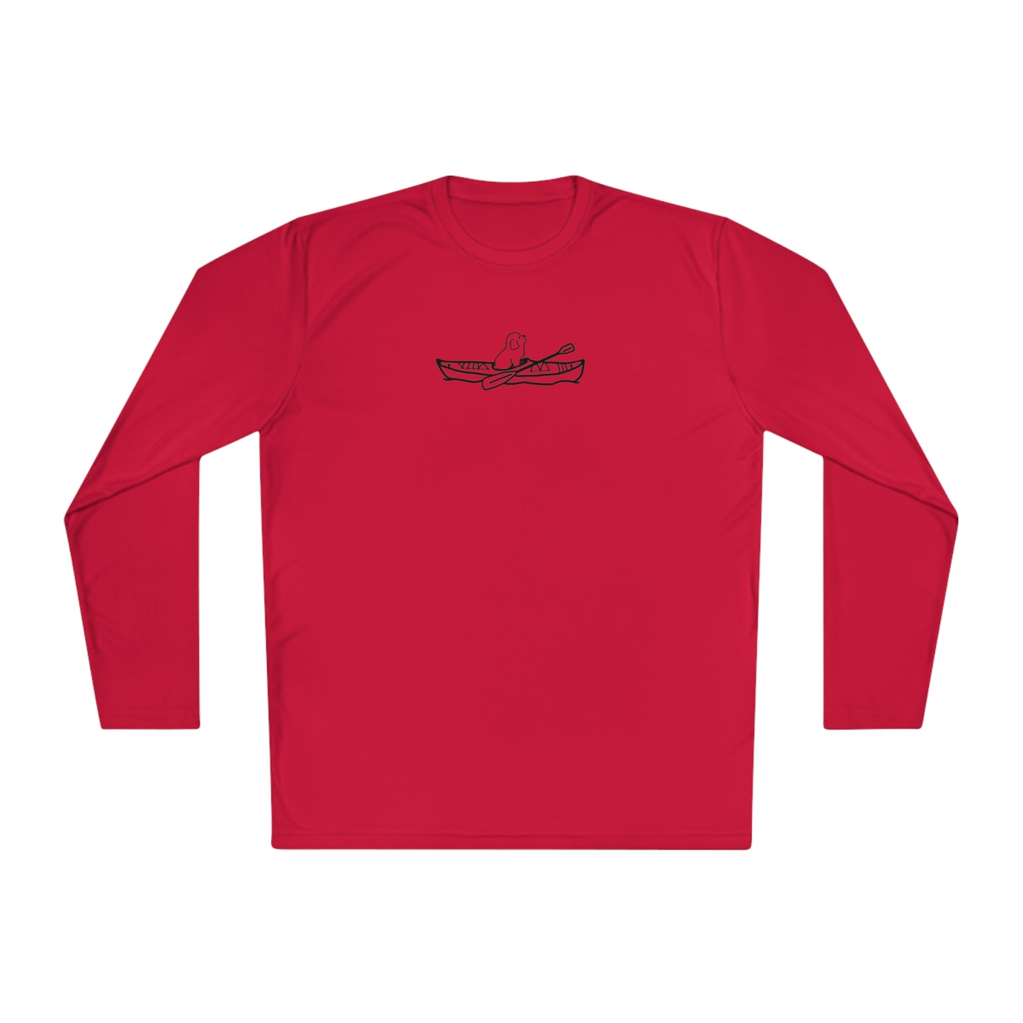 Kayak Dog - Mini Golden Doodle/Toy Poodle - Unisex Lightweight Sport Long Sleeve Tee