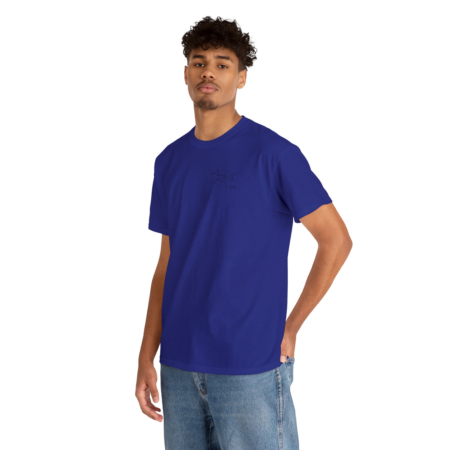 Manitowish Waters Fishing Off Dock - Unisex Heavyweight Short Sleeve Tee