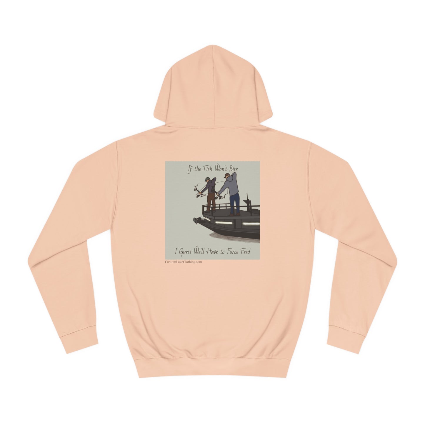 Bow fishing on Okauchee Lake - Medium Weight Hoodie