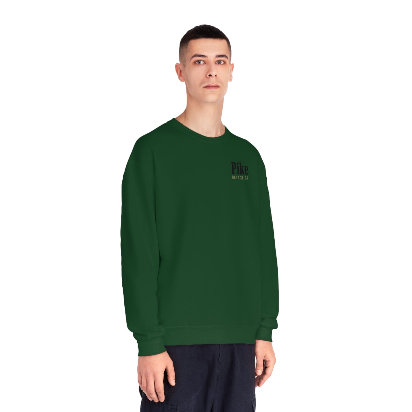 Pike Mockup 1 Crewneck Sweatshirt budwiser red