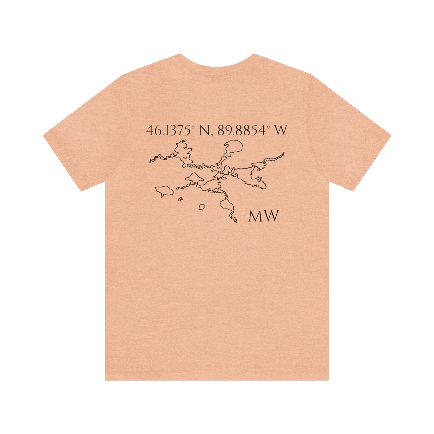 Sailing Patch - Manitowish Waters Unisex Lightweight Short Sleeve Tee