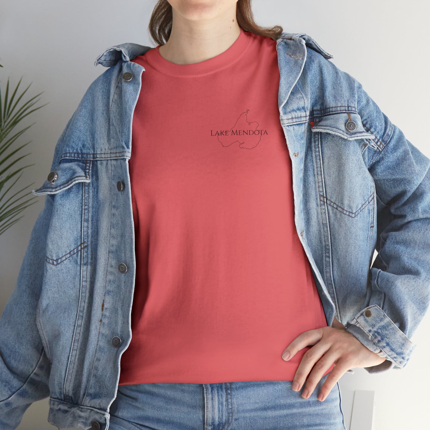 Lake Mendota, Wisconsin Sailing - Unisex Heavy Tee Shirt