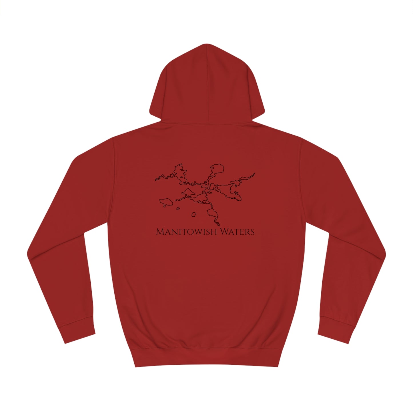 Manitowish Waters Surfing Sketch Patch - Unisex Hoodie Medium Weight